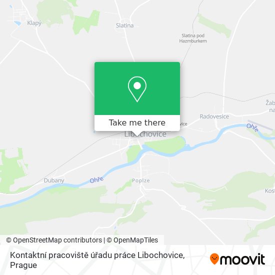 Kontaktní pracoviště úřadu práce Libochovice map