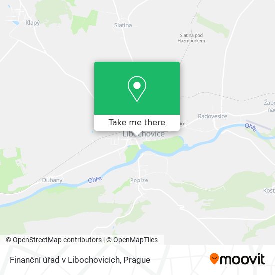 Finanční úřad v Libochovicích map