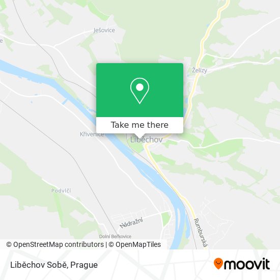 Liběchov Sobě map