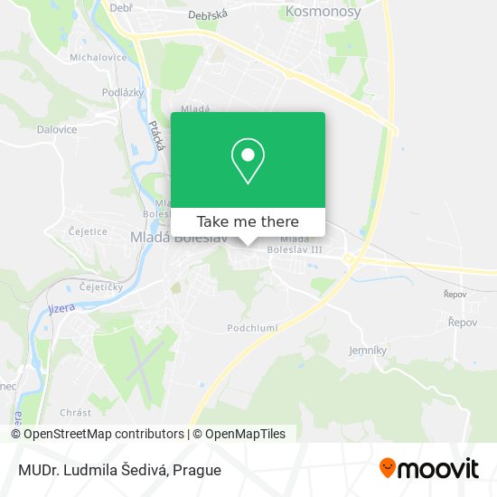 MUDr. Ludmila Šedivá map