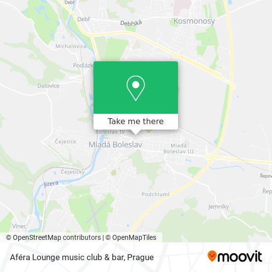 Aféra Lounge music club & bar map