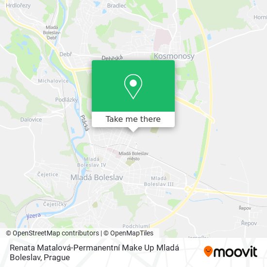 Renata Matalová-Permanentní Make Up Mladá Boleslav map