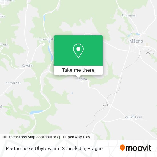 Restaurace s Ubytováním Souček Jiří map