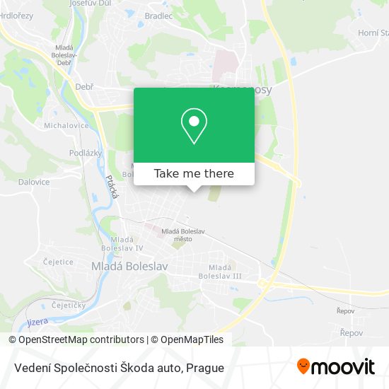 Vedení Společnosti Škoda auto map