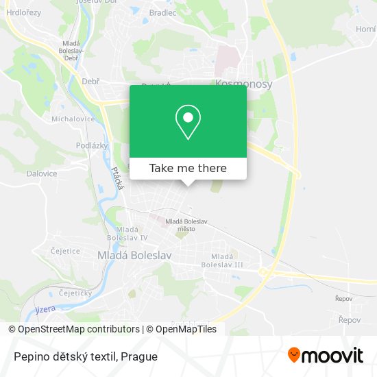 Pepino dětský textil map