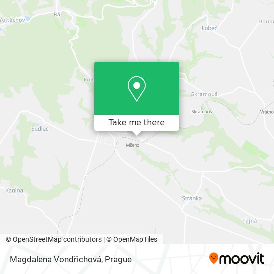 Magdalena Vondřichová map