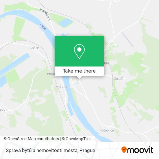Správa bytů a nemovitostí města map