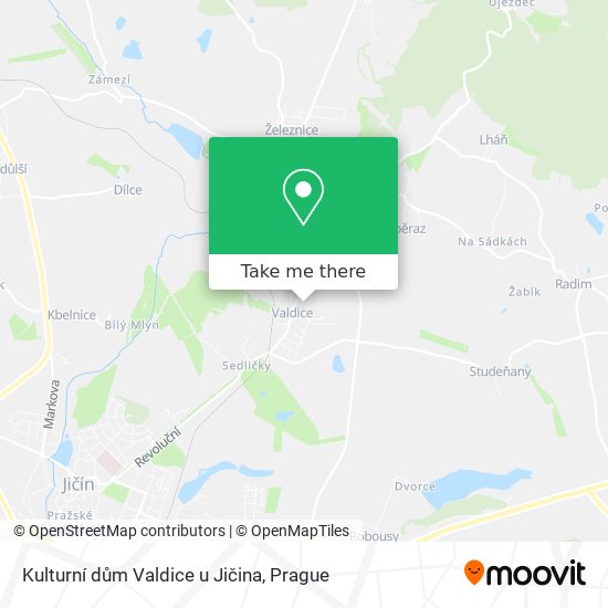 Kulturní dům Valdice u Jičina map
