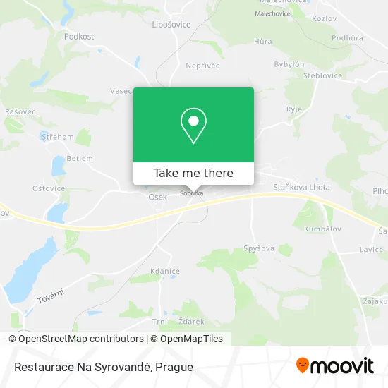 Карта Restaurace Na Syrovandě