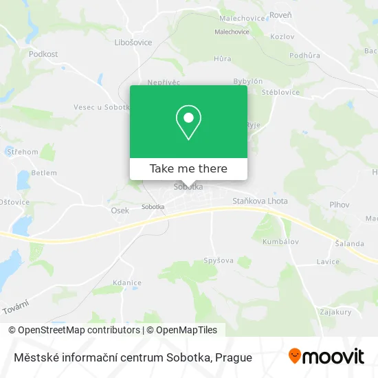 Карта Městské informační centrum Sobotka