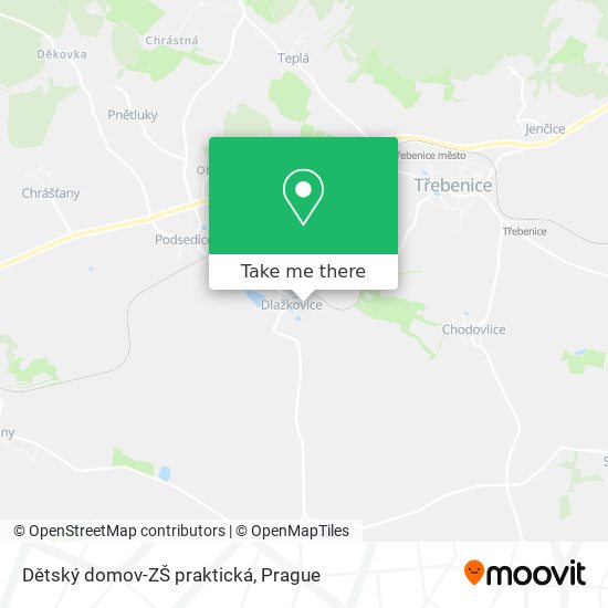Dětský domov-ZŠ praktická map