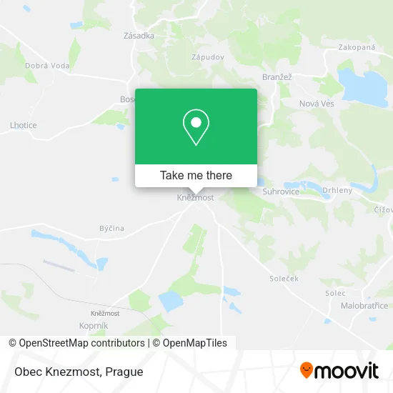 Карта Obec Knezmost