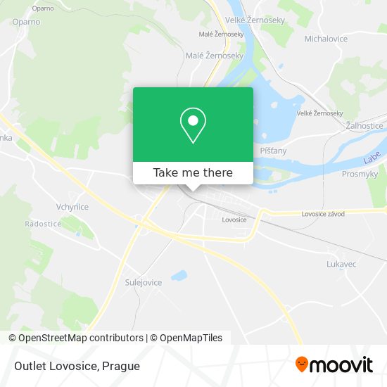 Outlet Lovosice map