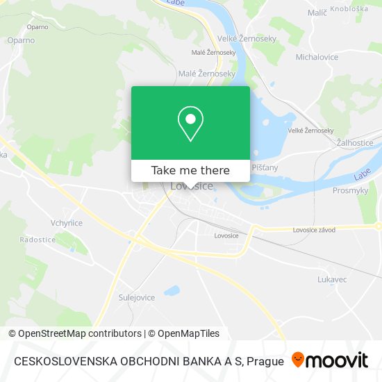 CESKOSLOVENSKA OBCHODNI BANKA A S map