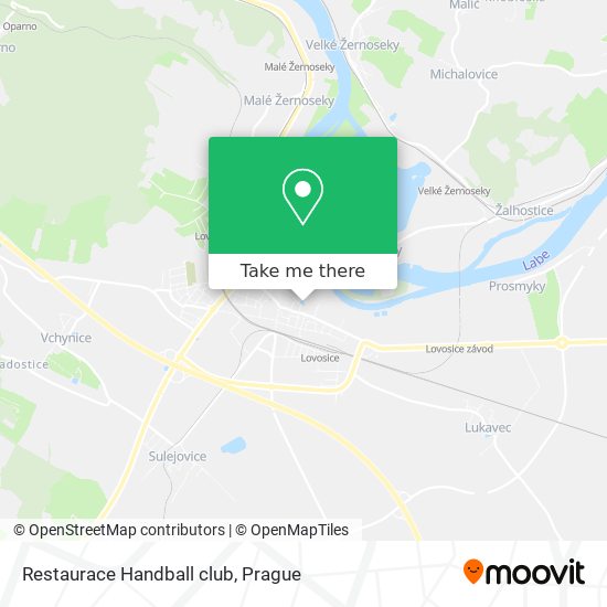 Restaurace Handball club map