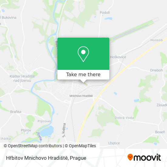 Hřbitov Mnichovo Hradiště map