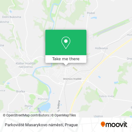Parkoviště Masarykovo náměstí map