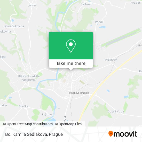Bc. Kamila Sedláková map