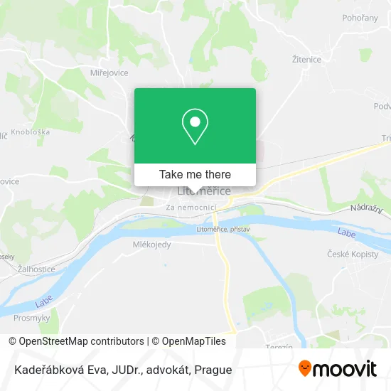 Карта Kadeřábková Eva, JUDr., advokát