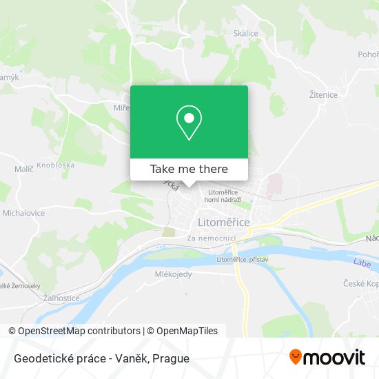 Geodetické práce - Vaněk map