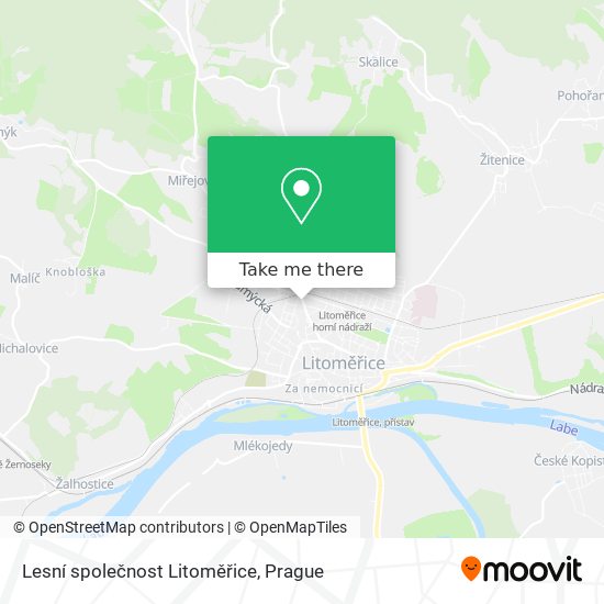 Lesní společnost Litoměřice map