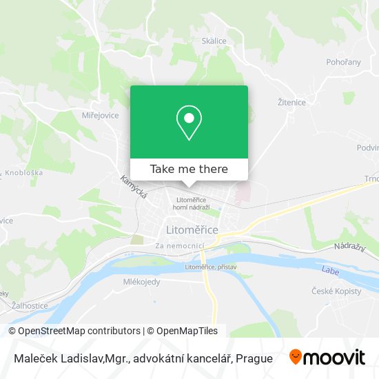 Maleček Ladislav,Mgr., advokátní kancelář map