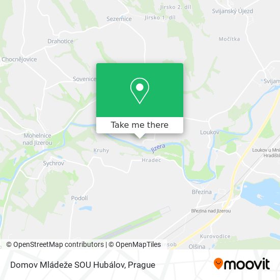 Domov Mládeže SOU Hubálov map