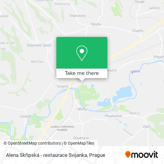 Alena Skřipská - restaurace Svijanka map