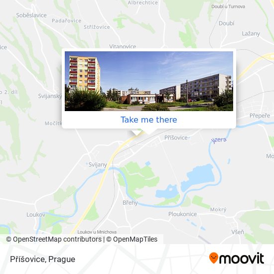 Příšovice map