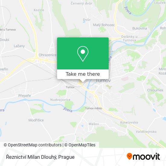 Řeznictví Milan Dlouhý map