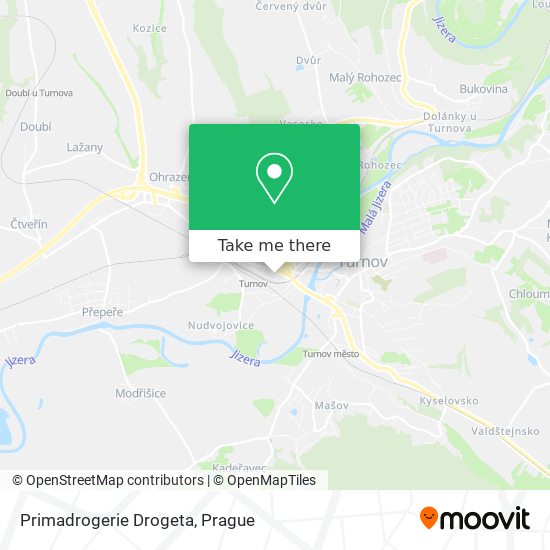 Primadrogerie Drogeta map