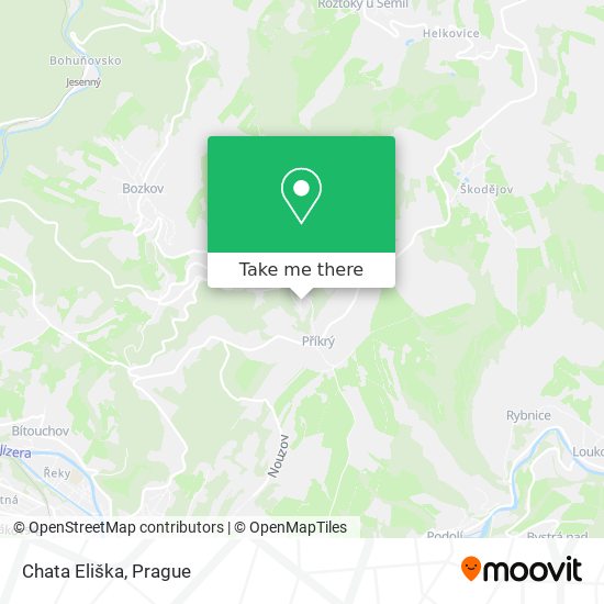 Chata Eliška map