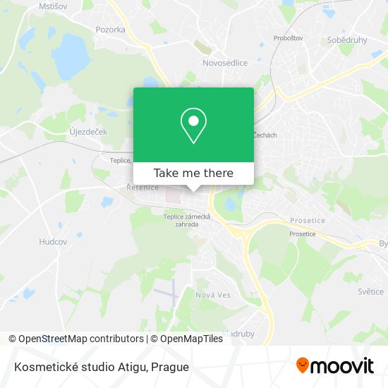 Kosmetické studio Atigu map