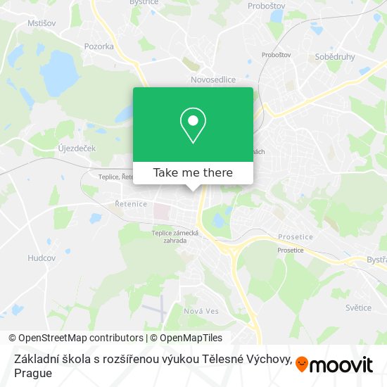Základní škola s rozšířenou výukou Tělesné Výchovy map