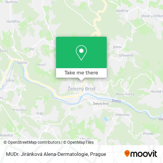 MUDr. Jiránková Alena-Dermatologie map