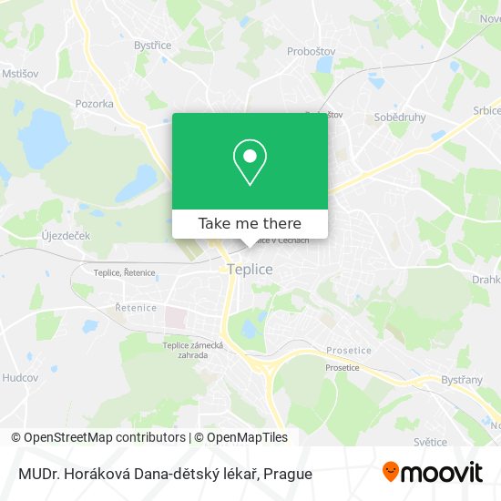 MUDr. Horáková Dana-dětský lékař map