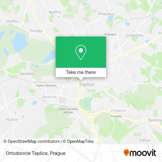 Карта Ortodoncie Teplice