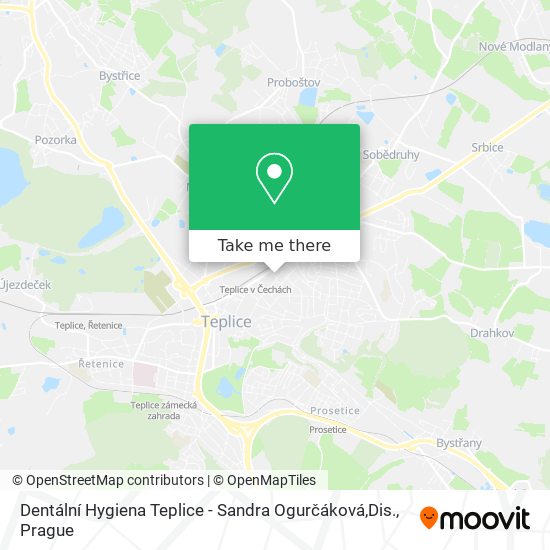 Dentální Hygiena Teplice - Sandra Ogurčáková,Dis. map