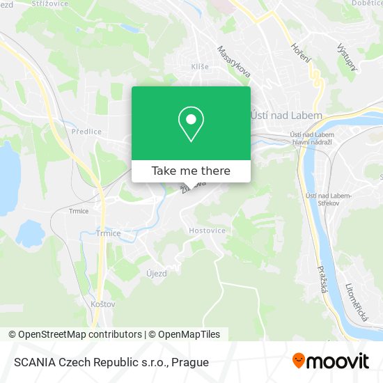 SCANIA Czech Republic s.r.o. map