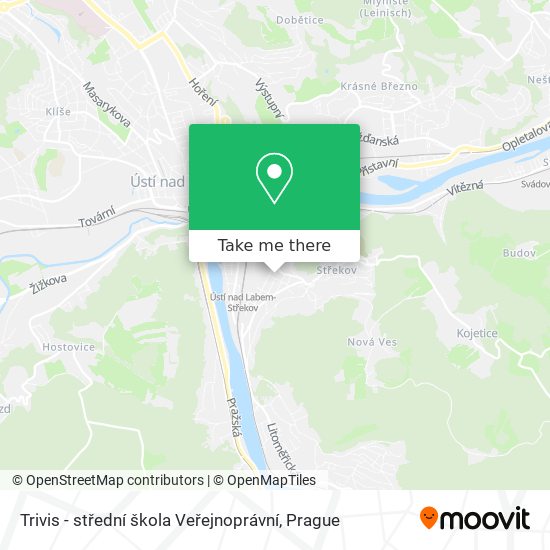 Trivis - střední škola Veřejnoprávní map