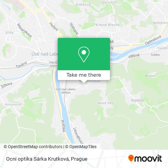 Ocní optika Sárka Krutková map