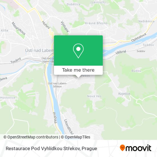 Restaurace Pod Vyhlídkou Střekov map