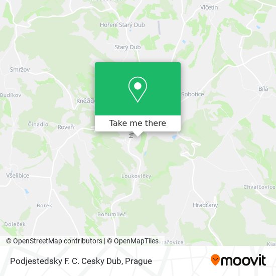 Podjestedsky F. C. Cesky Dub map
