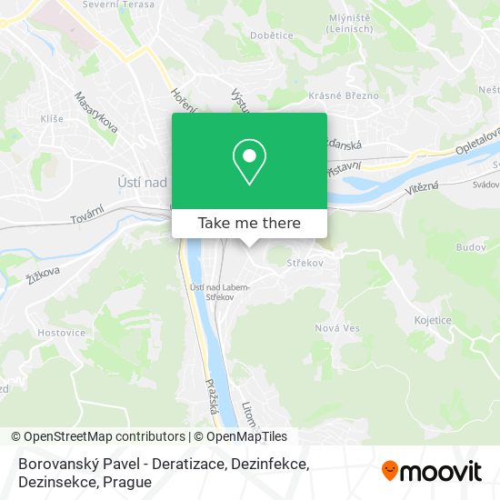 Borovanský Pavel - Deratizace, Dezinfekce, Dezinsekce map