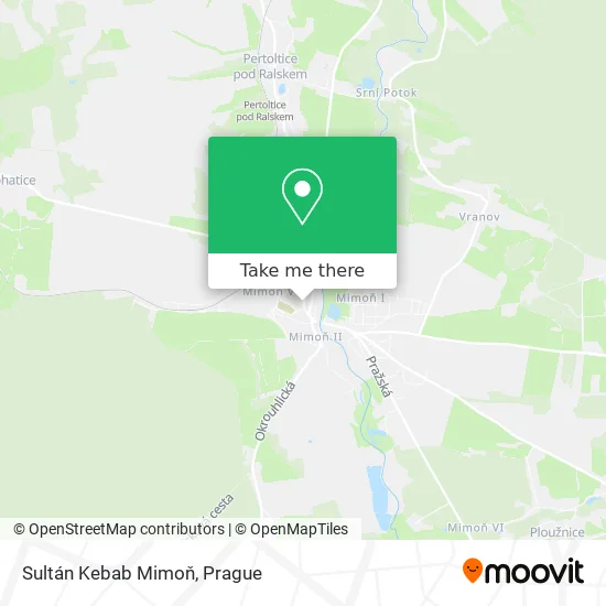 Карта Sultán Kebab Mimoň