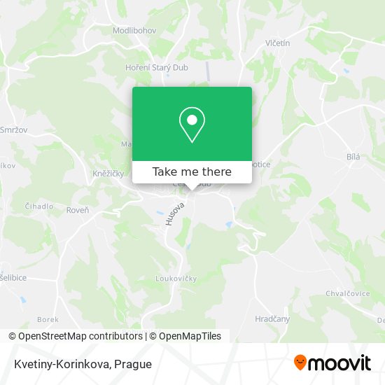 Kvetiny-Korinkova map