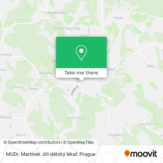 MUDr. Martínek Jiří-dětský lékař map