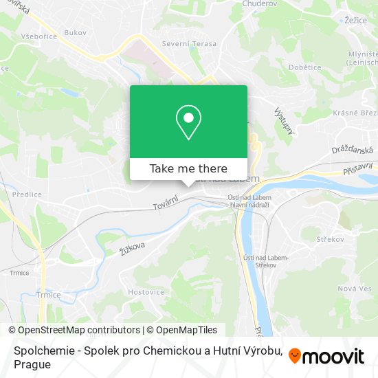 Spolchemie - Spolek pro Chemickou a Hutní Výrobu map
