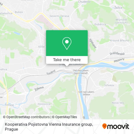 Kooperativa Pojistovna Vienna Insurance group map