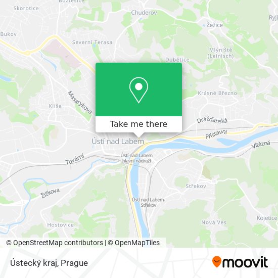 Ústecký kraj map
